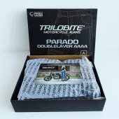 Kalhoty na moto Trilobite Parado doublelayer AAAA slim fit men blue level 2