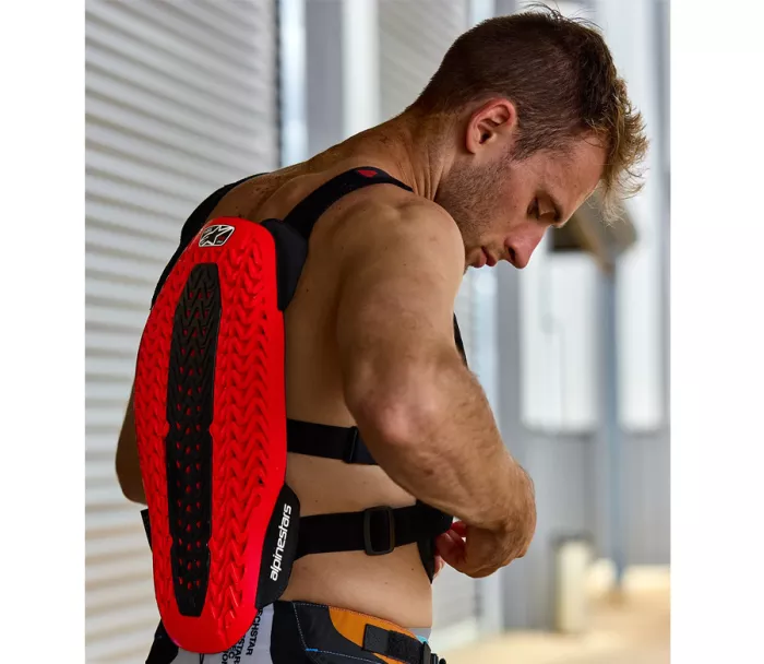 Chránič hrudníku a zad 2025 Alpinestars A-5 Plasma protector black/red/white