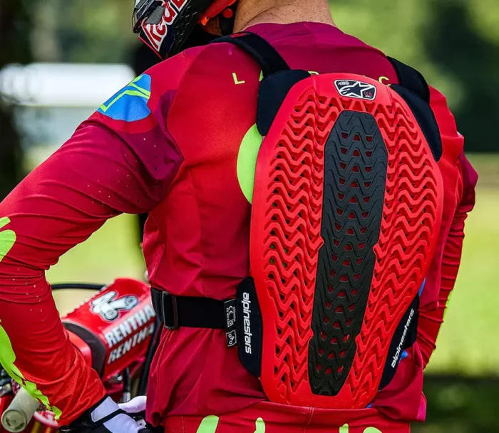 Chránič hrudníku a zad 2025 Alpinestars A-5 Plasma protector black/red/white