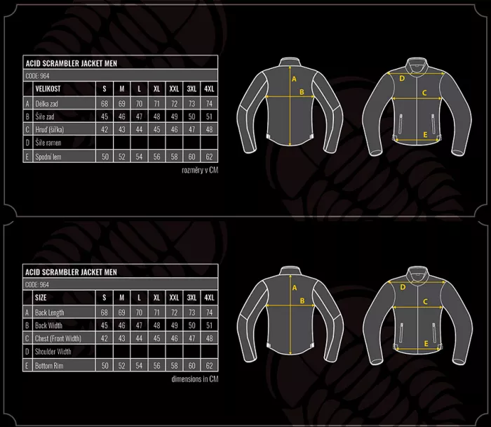 Bunda na motorku Trilobite Acid Scrambler black