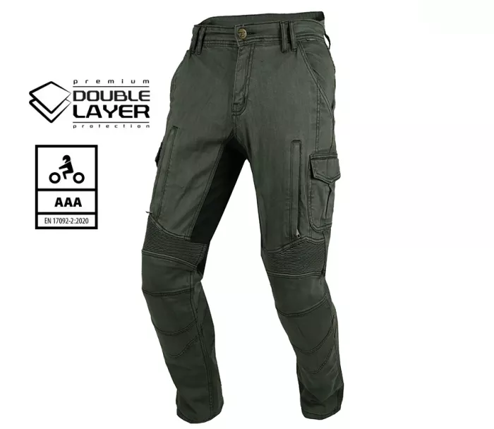 Pánské kalhoty Trilobite Acid Scrambler doublelayer AAA khaki