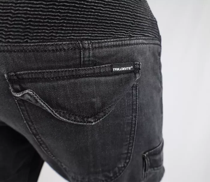 Pánské kalhoty na moto Trilobite Acid Scrambler doublelayer AAA black