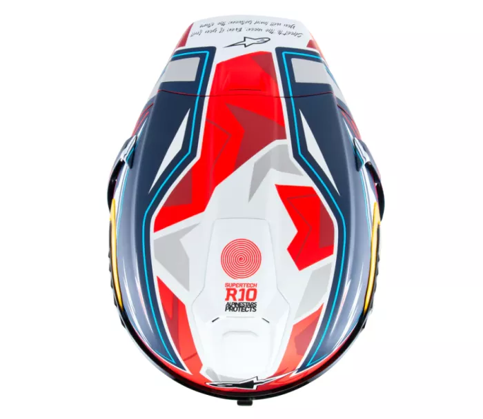 Helma na moto 2025 Alpinestars Supertech R10 Pedro Acosta Le blue/red/white matt