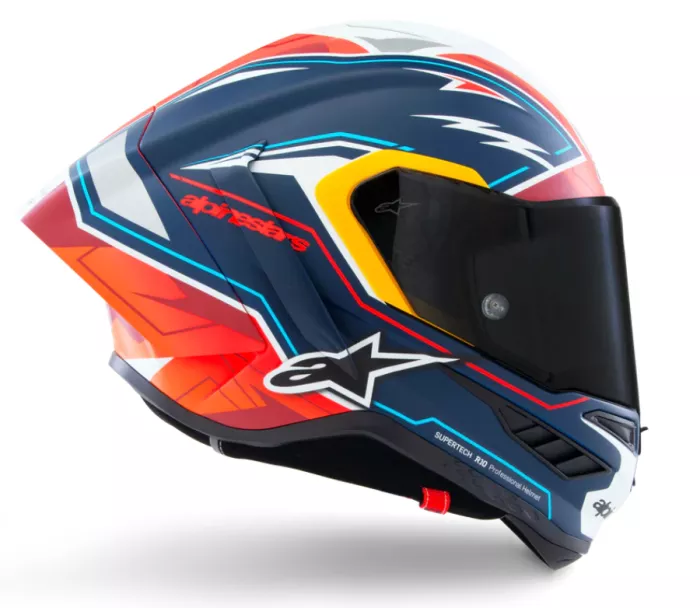 Helma na moto 2025 Alpinestars Supertech R10 Pedro Acosta Le blue/red/white matt