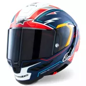 Helma na moto 2025 Alpinestars Supertech R10 Pedro Acosta Le blue/red/white matt