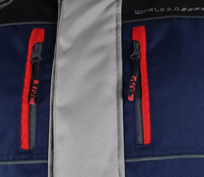 Dámská bunda na moto XRC Winkle 2.0 WTP adventure black/grey/blue/red