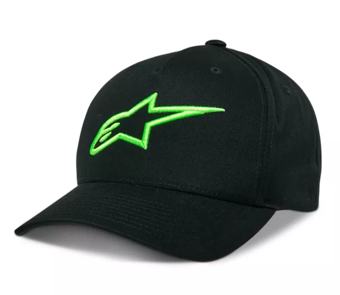 Kšiltovka 2025 Alpinestars Ageless Snapback black/green