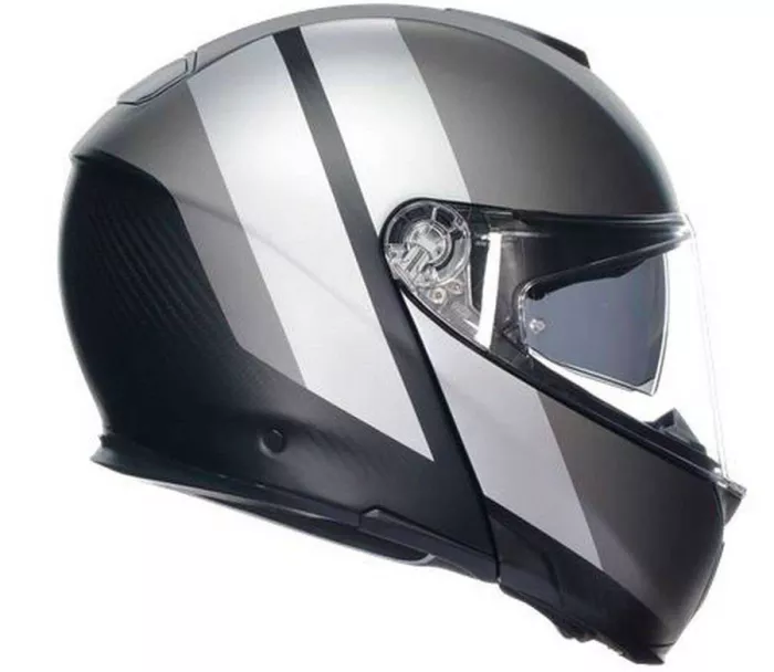 Helma na moto AGV SPORTMODULAR MULTI MPLK OVERLAY MATT DOUBLE GREY