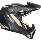 Helma na moto AGV AX9 MPLK E2206 STEPPA MATT CARBON/GREY/SAND
