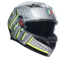 Helma na moto AGV K3 E2206 MPLK FORTIFY GREY/BLACK/YELLOW FLUO