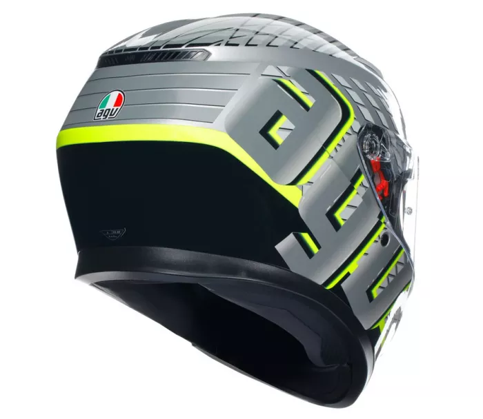 Helma na moto AGV K3 E2206 MPLK FORTIFY GREY/BLACK/YELLOW FLUO