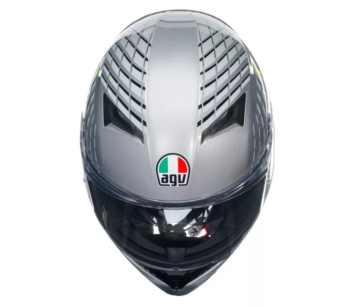 Helma na moto AGV K3 E2206 MPLK FORTIFY GREY/BLACK/YELLOW FLUO