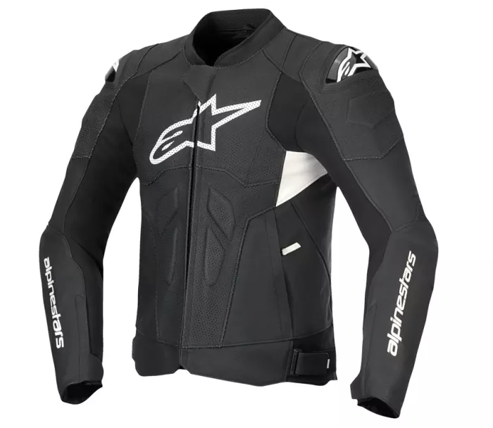 Kožená bunda 2025 Alpinestars Dusk Airflow black/white