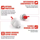 Alpine MotoSafe Pro špunty do uší s čističem