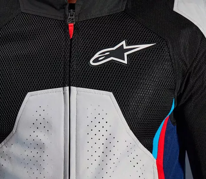 Bunda na moto 2026 Alpinestars AST V3 Air silver/deep blue/bright red