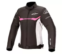 Dámská bunda na moto Alpinestars Stella T-SPS waterproof black/white/fuchsia