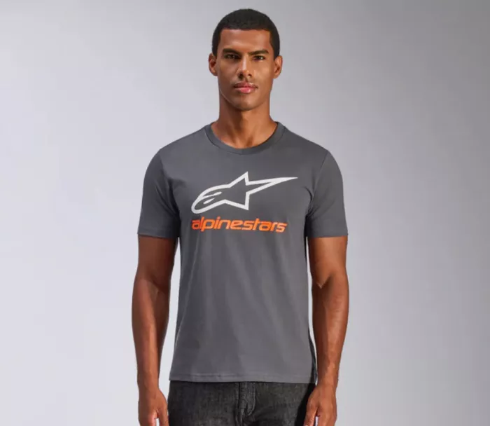 Tričko 2025 Alpinestars Always 2.0 charcoal/white/orange