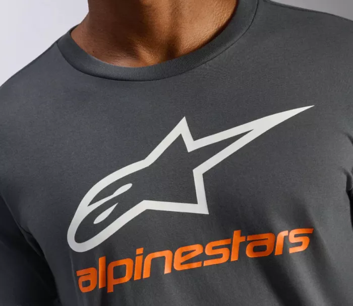 Tričko 2025 Alpinestars Always 2.0 charcoal/white/orange