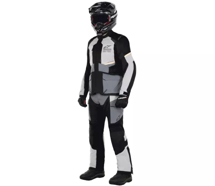 Kalhoty na moto 2024 Alpinestars Andes Air Drystar ice grey/dark grey/black