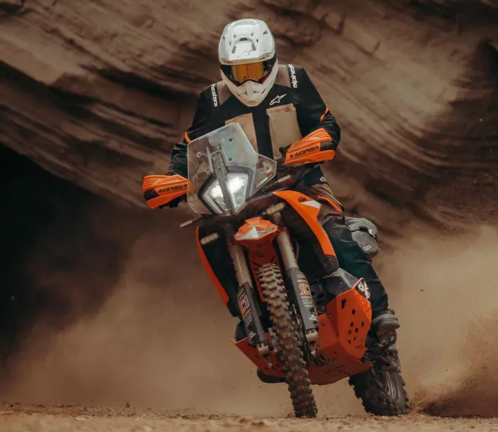 Kalhoty na moto Alpinestars Andes V4 Drystar walnut/black