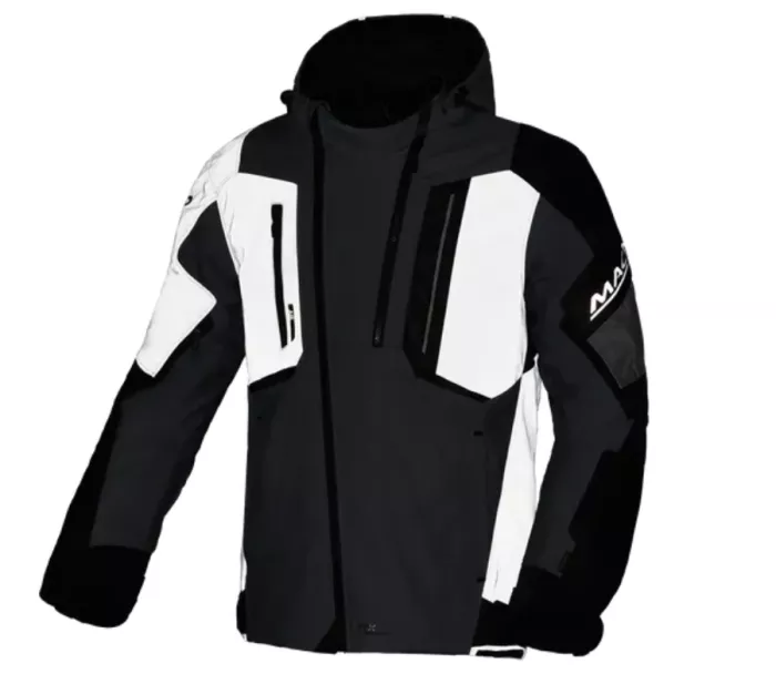 Pánská bunda Macna Angle 2.0 light grey/fluo yellow