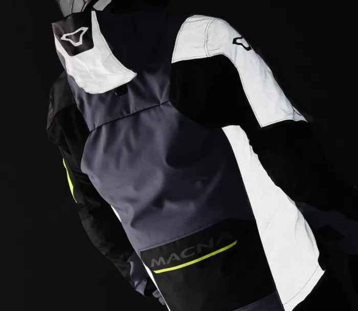 Pánská bunda Macna Angle 2.0 light grey/fluo yellow