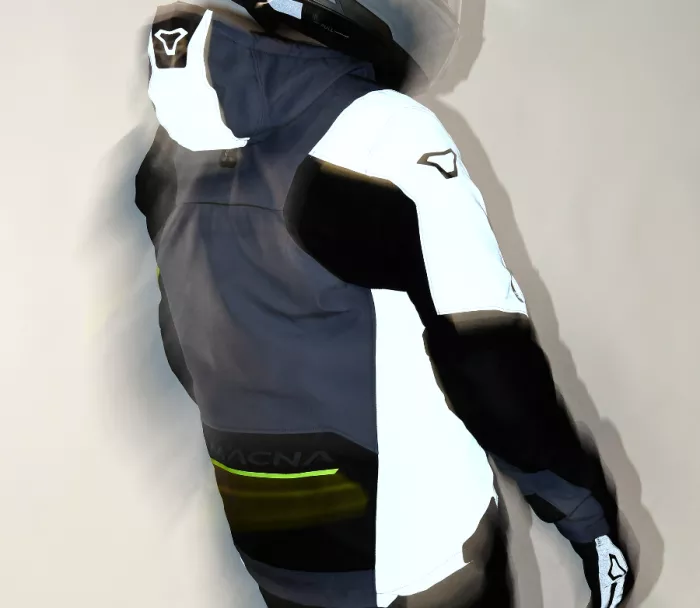 Pánská bunda Macna Angle 2.0 light grey/fluo yellow