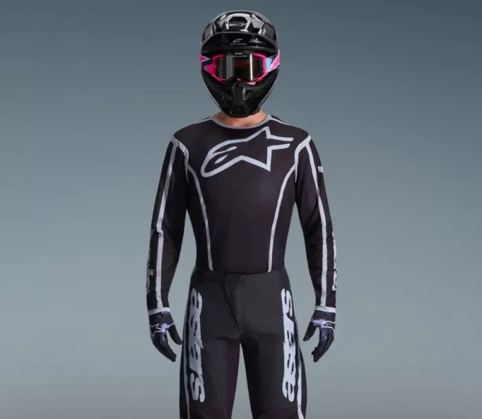 Dres na motokros 2026 Alpinestars Fluid Apex black/grey