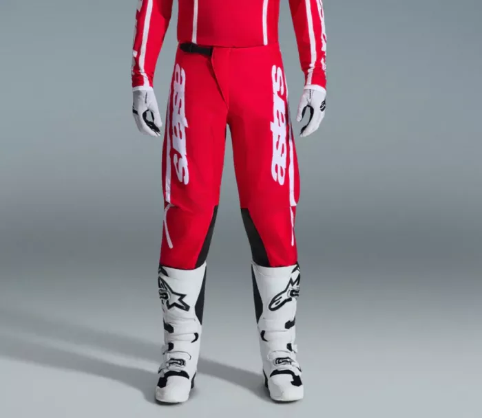 Kalhoty na motokros 2026 Alpinestars Fluid Apex red/white