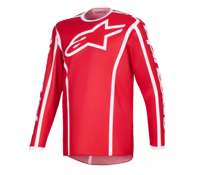 Motokrosový dres 2026 Alpinestars Fluid Apex red/white