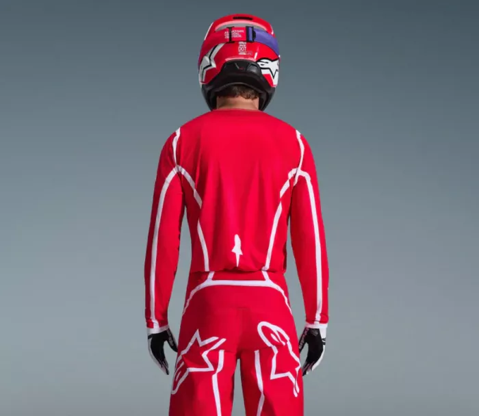 Motokrosový dres 2026 Alpinestars Fluid Apex red/white