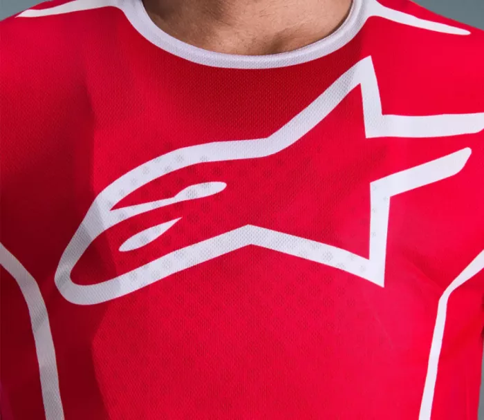 Motokrosový dres 2026 Alpinestars Fluid Apex red/white