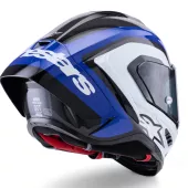 Závodní helma 2026 Alpinestars Supertech R10 Arius black/white/blue glossy