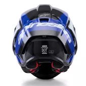 Závodní helma 2026 Alpinestars Supertech R10 Arius black/white/blue glossy