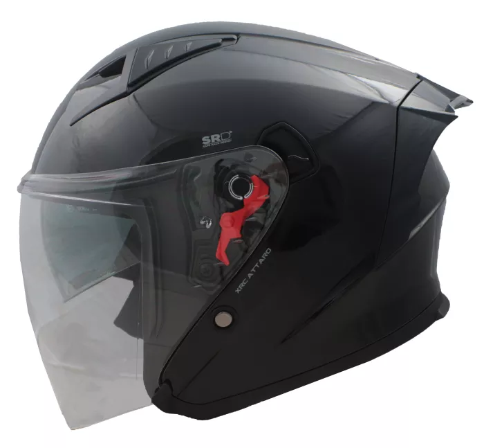 Otevřená helma XRC Attard black shiny