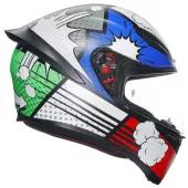 Helma na motorku integrální AGV K1 S Bang Matt Italy/Blue