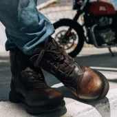 Boty na motorku Falco 747 Aviator dark brown