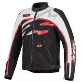Bunda na moto 2026 Alpinestars Axton black/off white/bright red