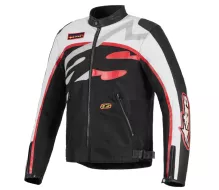 Bunda na moto 2026 Alpinestars Axton black/off white/bright red