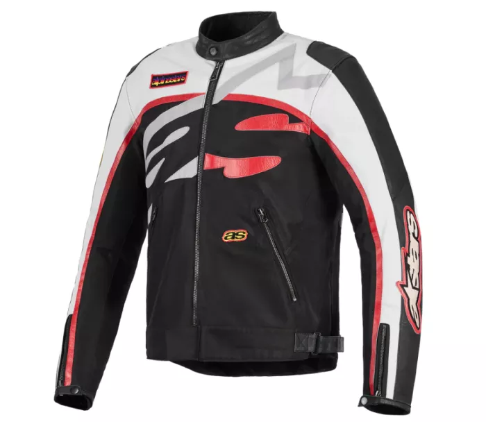 Bunda na moto 2026 Alpinestars Axton black/off white/bright red