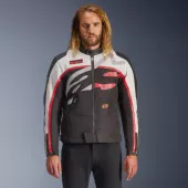 Bunda na moto 2026 Alpinestars Axton black/off white/bright red