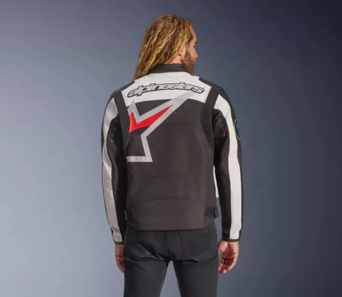 Bunda na moto 2026 Alpinestars Axton black/off white/bright red