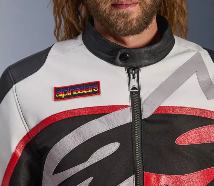 Bunda na moto 2026 Alpinestars Axton black/off white/bright red