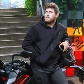 Mikina na motorku Trilobite Binder black men