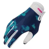 Dětské MX rukavice Thor Launchmode Bleach white/aqua