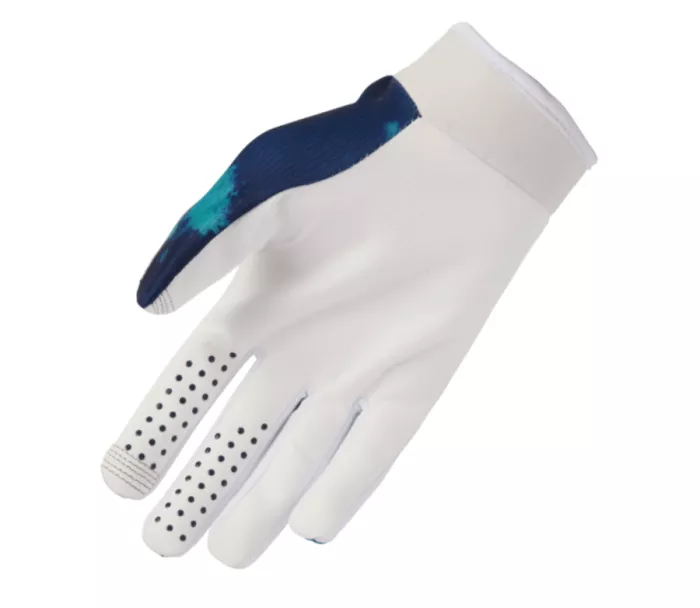 Dětské MX rukavice Thor Launchmode Bleach white/aqua