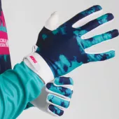 Dětské MX rukavice Thor Launchmode Bleach white/aqua