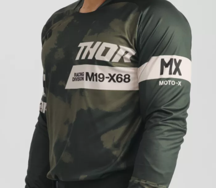 Pánský dres Thor Launchmode Bleach black/camo