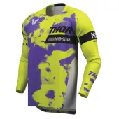 Pánský motokrosový dres Thor Launchmode Bleach gray/acid