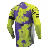 Pánský motokrosový dres Thor Launchmode Bleach gray/acid